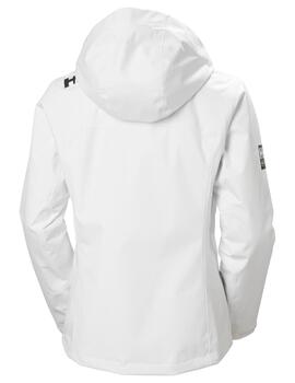 Parka W CREW HOODED MID Blanco
