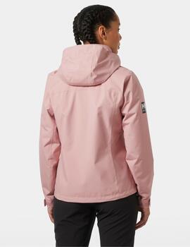 Parka W CREW HOODED MID Rosa