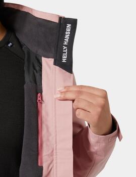 Parka W CREW HOODED MID Rosa