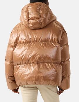 Parka QUINN SHINY Marrón