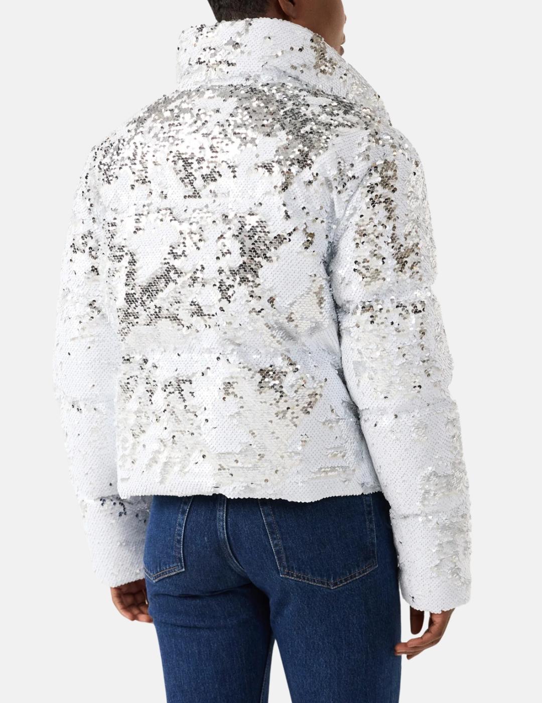 Parka ISADORA Blanco/Plata