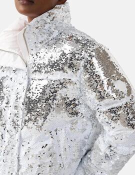 Parka ISADORA Blanco/Plata