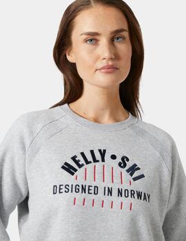 Sudadera W BLISS SWEATSHIR Gris