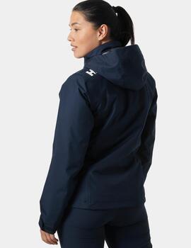 Parka W CREW HOODED MID Navy