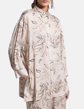 Blusa A06401_944 Estampado marrón