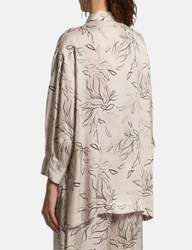 Blusa A06401_944 Estampado marrón