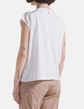 Top con maniche in satin Tessuto: Jersey di cotone biologico