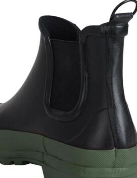 Botas CHELSEA RAIN Negra/Verde